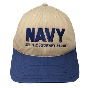 Navy Let The Journey Begin Snapback Hat Multicolor One Size Atlas